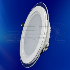 Светильник со стеклом LS-5730 круглый 15Вт холодный свет