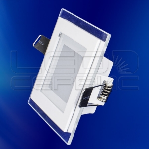 Светильник со стеклом LS-5730 квадратный 5Вт теплый свет