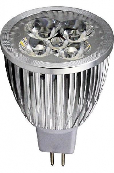Лампа светодиодная LVU MR16 5W 3000K 12V, алюм.корп.