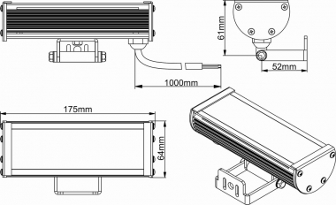 Фасадный светильник LS-Facade Line 03 12V-02
